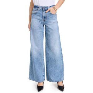 ASKK NY Atomic Blondie Wide Leg Jeans High Wide Leg West Village Girl Off Duty